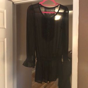 Sheer Black Coverup